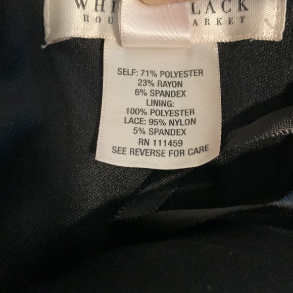 WHBM White House Black Market Strapless Dress w/ Embroidered Waist Detail, sz 0. - Picture 5 of 12